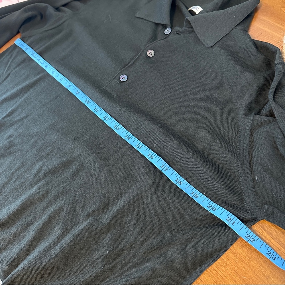 Malo Basic 100% Wool Collared Polo Lightweight Sw… - image 5